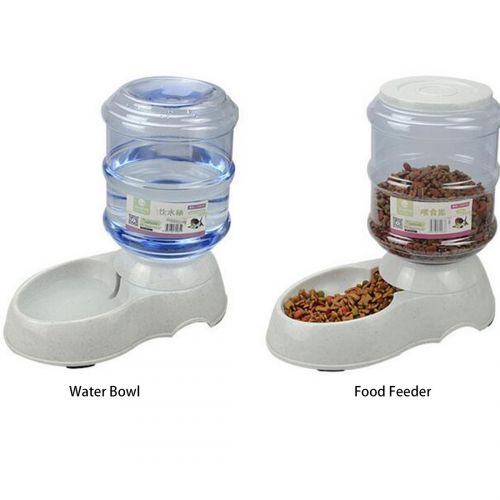  Osave Pet Automatic Food Water Dispenser Sets For Dogs Cats Gravity Feeder