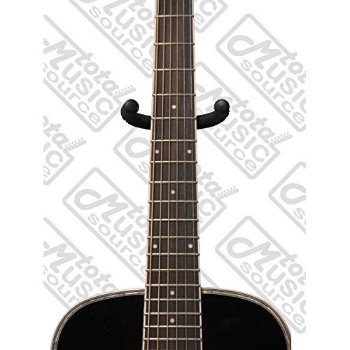  Oscar Schmidt 12 Size Student Black Spruce Top Acoustic Guitar FREE STRAP TUNER