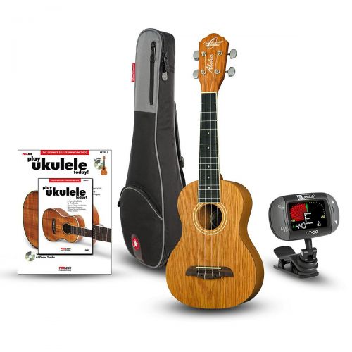  Oscar Schmidt},description:This ukulele is bundled with a carefully selected group of important accessories that will enhance your enjoyment of this instrument. This package includ