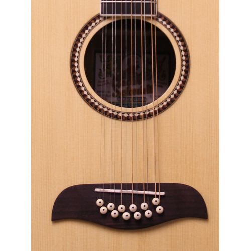  Oscar Schmidt by Washburn Left Hand OD312CE 12 String Acoustic Electric Guitar, Natural, Lefty, OD312CELH