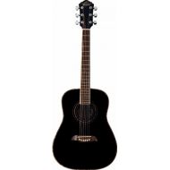 Oscar Schmidt OGHSB-A-U 1/2 Size Dreadnought Acoustic Guitar (High Gloss Black)