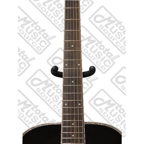  Oscar Schmidt Dreadnought OG1BLH 34 Size Acoustic Guitar, Left Handed, Black, Free Strap Tuner