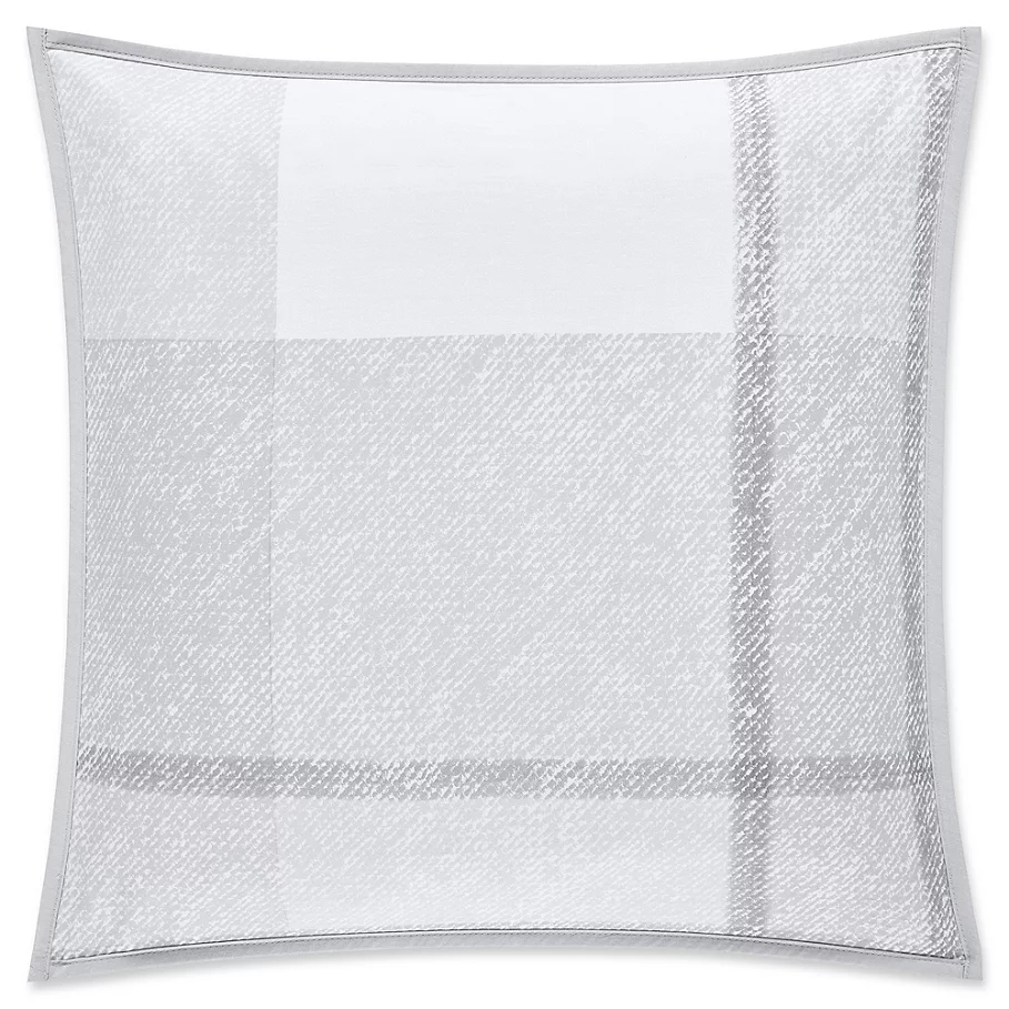 OscarOliver Leighton Square Throw Pillow in Grey