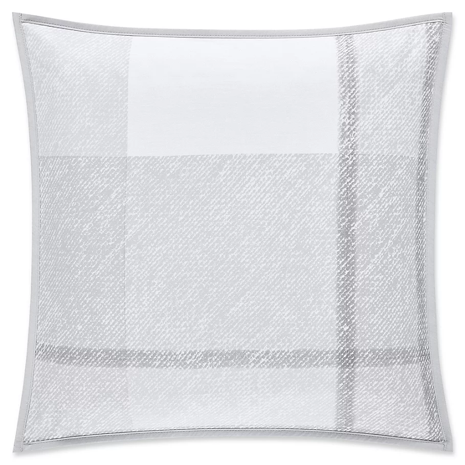  OscarOliver Leighton Square Throw Pillow in Grey