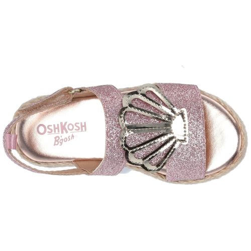  OshKosh+B%27Gosh OshKosh BGosh Kids Oceana Girls Glittery Espadrille Sandal Wedge