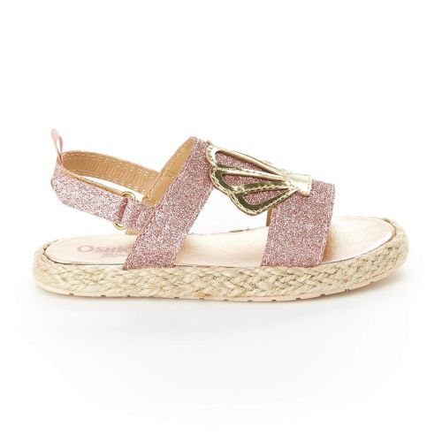  OshKosh+B%27Gosh OshKosh BGosh Kids Oceana Girls Glittery Espadrille Sandal Wedge