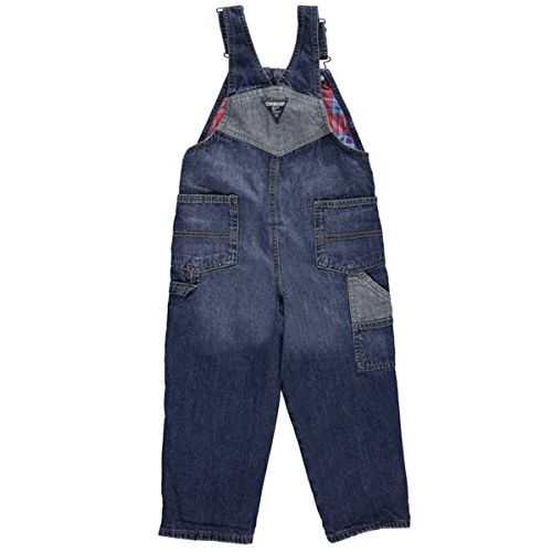  OshKosh+B%27Gosh OshKosh Bgosh Little Boys Rip Repair Patchwork Overalls (5T)