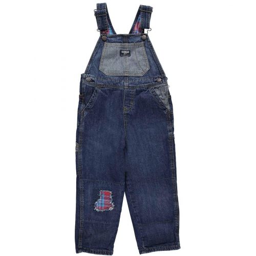  OshKosh+B%27Gosh OshKosh Bgosh Little Boys Rip Repair Patchwork Overalls (5T)