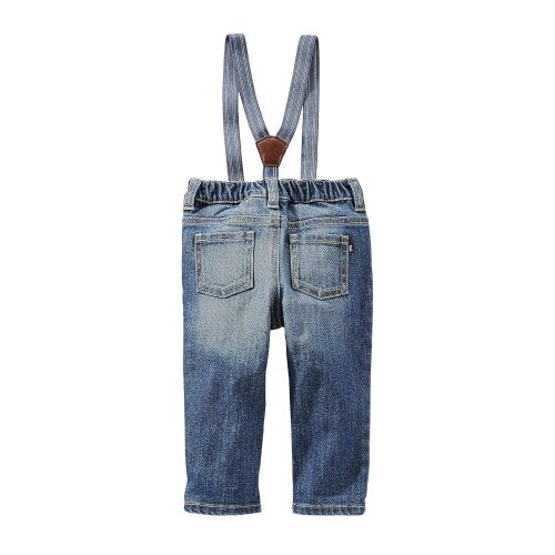  OshKosh+B%27Gosh OshKosh BGosh Baby Boys 3M-24M Derby Wash Suspender Jeans