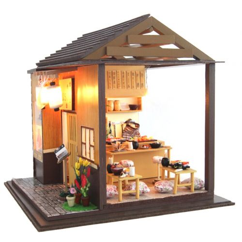  Oshide Dollhouse Miniature DIY House Kit with Furniture for Kids Girls Adults Birthday Gift, without Dust...