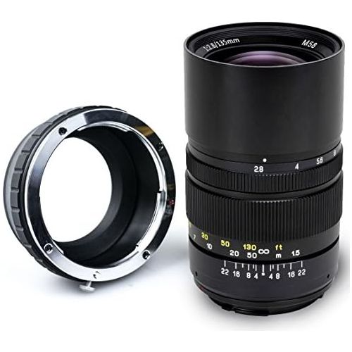  Oshiro 135mm f2.8 LD UNC AL Telephoto Full Frame Prime Lens for Sony NEX E-Mount a6500, a6300, a6000, a5100, a5000, NEX-7, NEX-6, 5T, 5N, 5R, 3N Digital Mirrorless Cameras