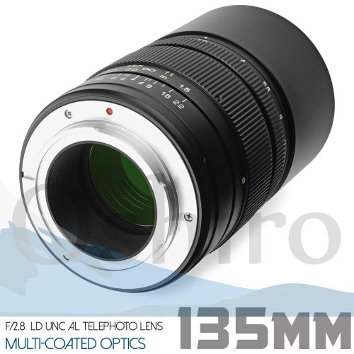  Oshiro 135mm f2.8 LD UNC AL Telephoto Full Frame Prime Lens for Canon EOS 80D, 77D, 70D, 60D, 60Da, 50D, 7D, 6D, 5D, 5DS, 1DS, T7i, T7s, T7, T6s, T6i, T6, T5i, T5, T4i, T3i, T3, S