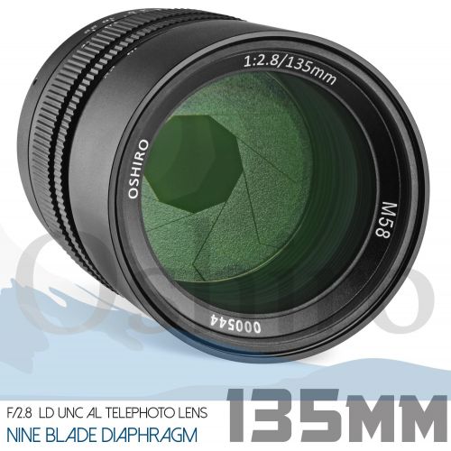  Oshiro 135mm f2.8 LD UNC AL Telephoto Full Frame Prime Lens for Canon EOS 80D, 77D, 70D, 60D, 60Da, 50D, 7D, 6D, 5D, 5DS, 1DS, T7i, T7s, T7, T6s, T6i, T6, T5i, T5, T4i, T3i, T3, S