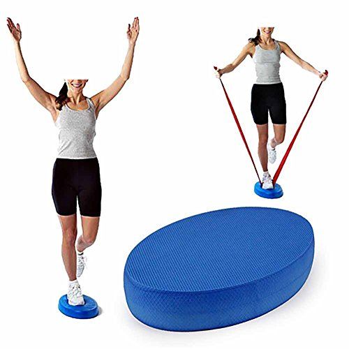  osierr6 Premium Foam Balance Pad, Balancing Trainer Equipment- Tear & Waterproof Wobble Board Cushion for Strength Training, Physical Therapy & Lower Back/Knee Pain | Balancing Tra