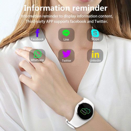  Osierr6 osierr6 Smartwatch Fitness Tracker, Smart Bracelet Fitness Wristband Heart Rate Monitor Activity Trackers Waterproof IP67 Suitable for iOS, Android Smartphone 20 Functions