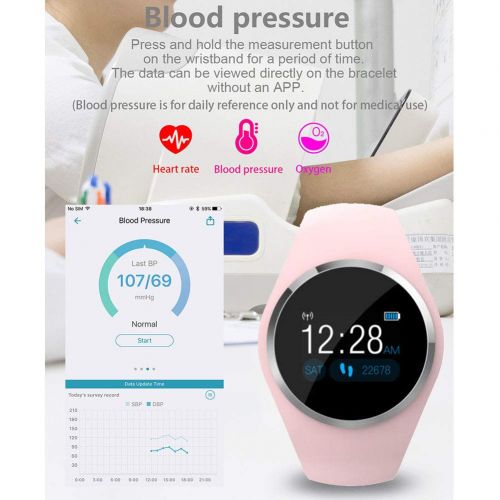  Osierr6 osierr6 Smartwatch Fitness Tracker, Smart Bracelet Fitness Wristband Heart Rate Monitor Activity Trackers Waterproof IP67 Suitable for iOS, Android Smartphone 20 Functions