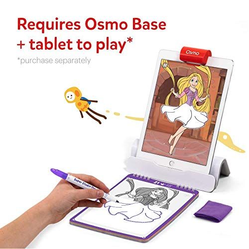 오즈모 Osmo - Super Studio Disney Princess Game - Ages 5-11 - Learn To Draw Your Favorite Disney Princesses & Watch Them Come to Life - For Ipad & Fire Tablet Base Required)