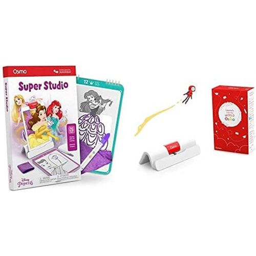 오즈모 Osmo - Super Studio Disney Princess Game + iPad Base Bundle (Ages 5-11) (Osmo iPad Base Included)
