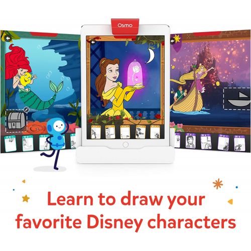 오즈모 Osmo - Super Studio Disney Princess Game + iPad Base Bundle (Ages 5-11) (Osmo iPad Base Included)