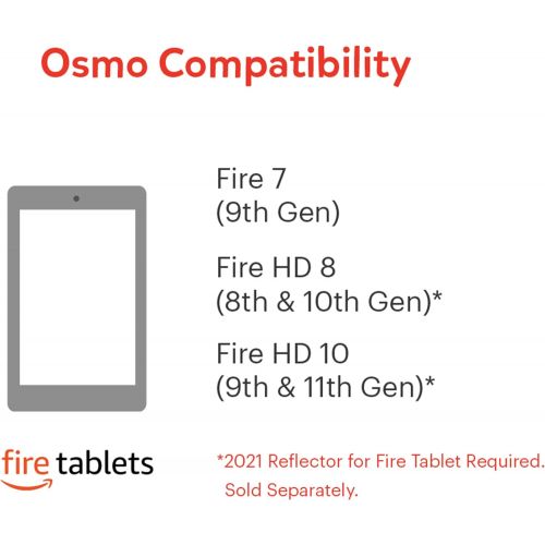 오즈모 Osmo - Genius Kit for Fire Tablet - 5 Hands-On Learning Games - Ages 5-12 - Problem Solving & Creativity - STEM - (Osmo Fire Tablet Base Included - Amazon Exclusive)