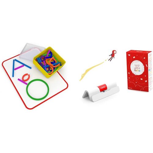 오즈모 Osmo - Little Genius Sticks & Rings & Base for iPad - Ages 3-5 - Imagination, Letter Formation & Creativity - 2 Educational Games - STEM Toy (iPad Base Included - Amazon Exclusive)