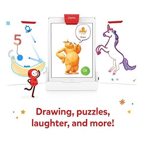 오즈모 Osmo - Creative Starter Kit for iPad (Ages 5-10) + Detective Agency: A Search & Find Mystery Game Bundle (Ages 5-12) iPad Base Included