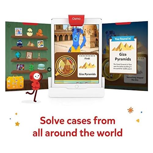 오즈모 Osmo - Creative Starter Kit for iPad (Ages 5-10) + Detective Agency: A Search & Find Mystery Game Bundle (Ages 5-12) iPad Base Included