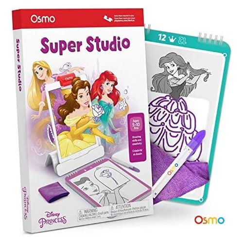 오즈모 Osmo - Creative Starter Kit for iPad (Ages 5-10) + Super Studio Disney Princess Game Bundle (Ages 5-11) iPad Base Included