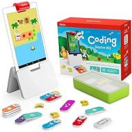 Osmo - Coding Starter Kit for Fire Tablet - 3 Educational Learning Games - Ages 5-10+ - Learn to Code, Coding Basics & Coding Puzzles - STEM Toy (Osmo Fire Tablet Base Included) (A