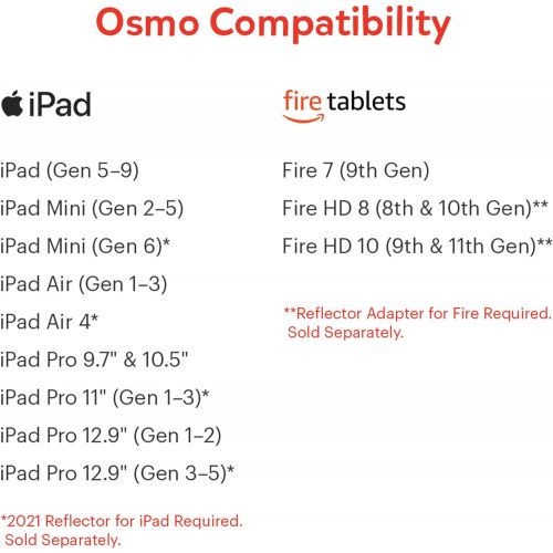 오즈모 Osmo - Genius Numbers - Ages 6-10 - Math Equations (Counting, Addition, Subtraction & Multiplication) - For iPad or Fire Tablet (Osmo Base Required - Amazon Exclusive)
