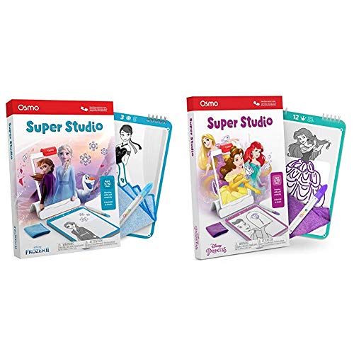 오즈모 Osmo Super Studio Disney Frozen 2 Ages 5 11 Drawing Activites for iPad or Fire Tablet & Super Studio Disney Princess Ages 5 11 Drawing Activities for iPad or Fire T