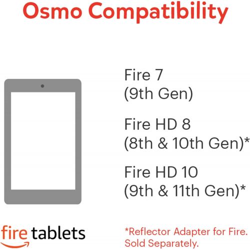 오즈모 [아마존베스트]Osmo - Reflector Adapter for Fire HD 8 - 10th Generation (Required for Horizontal Positioning)