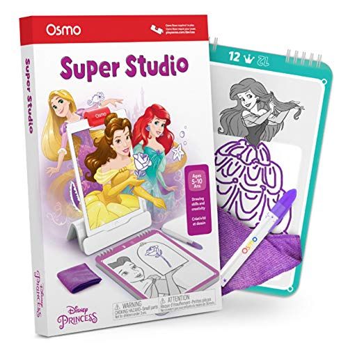 오즈모 [아마존베스트]Osmo - Super Studio Disney Princess - Ages 5-11 - Learn to Draw - For iPad or Fire Tablet (Osmo Base Required), Multicolor (902-00008)