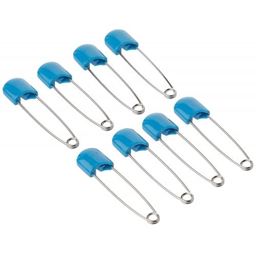  [아마존베스트]OsoCozy Diaper Pins - {Blue} - Sturdy, Stainless Steel Diaper Pins with Safe Locking Closures - Use for Special Events, Crafts or Colorful Laundry Pins