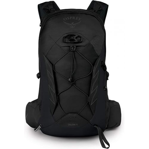  Osprey Talon 11L Men's Hiking Backpack with Hipbelt, Stealth Black, L/XL