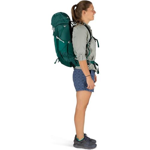  Osprey Tempest 30L Women's Hiking Backpack with Hipbelt, Jasper Green, WM/L