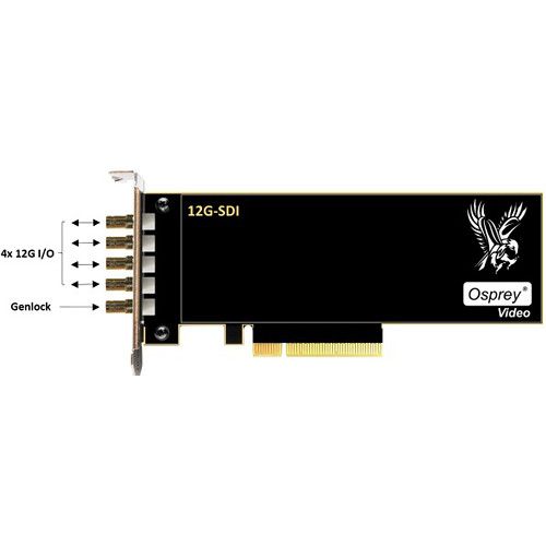 Osprey Raptor Series 1245 PCIe Capture Card with 4 x SDI Channels