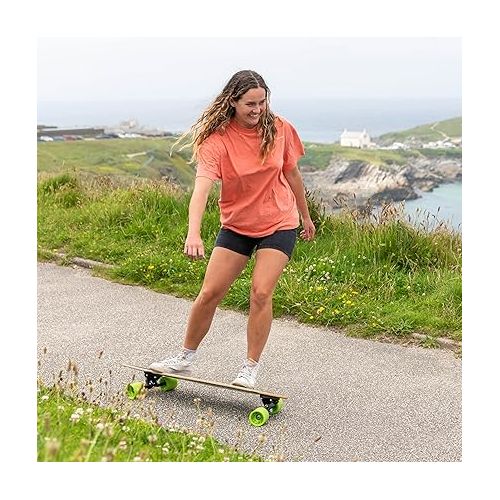  Osprey Complete Skateboard for Beginners | 40 x 8 inch Skateboard for Kids Teens and Adults with Streamlined Pintail Design for Deep Carves