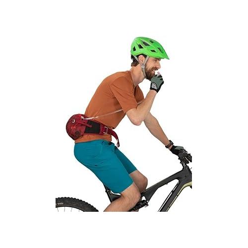  Osprey Seral 4L Unisex Biking Waist Pack with Hydraulics Reservoir, Claret Red