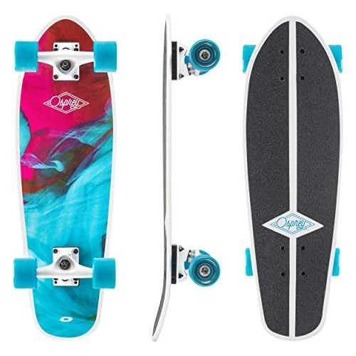  Skateboard, Longboardvon Osprey, Ahorn-Deck, Unisex, komplett