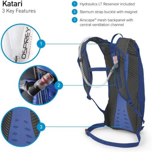  Osprey Packs Katari 3 Mens Bike Hydration Backpack