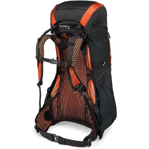  Osprey Exos 38 Mens Backpacking Backpack, Blaze Black, Large