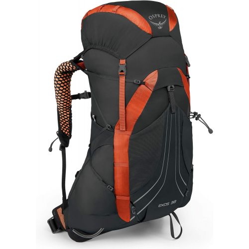  Osprey Exos 38 Mens Backpacking Backpack, Blaze Black, Large