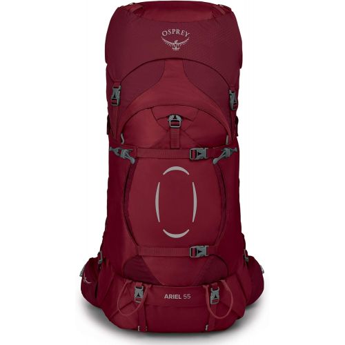  Osprey Ariel 55 Womens Backpacking Backpack , Claret Red, X-Small/Small