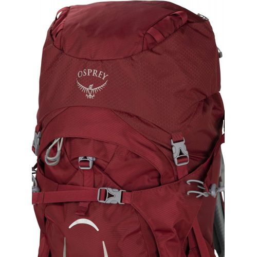  Osprey Ariel 55 Womens Backpacking Backpack , Claret Red, X-Small/Small