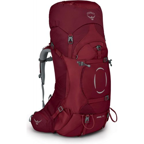  Osprey Ariel 55 Womens Backpacking Backpack , Claret Red, X-Small/Small