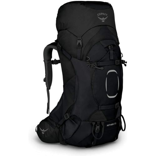  Osprey Aether 55 Mens Backpacking Backpack , Black, Large/X-Large