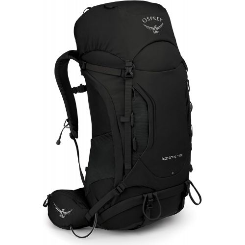  Osprey Kestrel 48 Mens Backpacking Backpack Black, Small/Medium