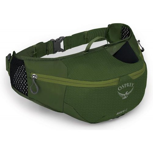  Osprey Savu 2 Lumbar Bike Hydration Pack, Dustmoss Green, One Size