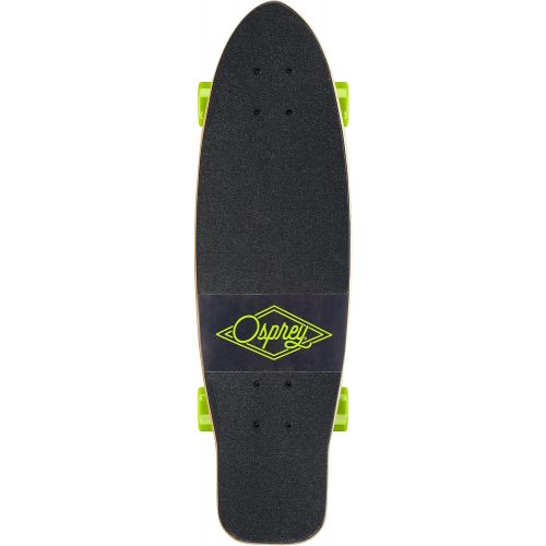  Osprey Cruiser Skateboard, Cruiser Board for Beginners, Entry Level Skateboard for Adults and Kids, Multiple Styles and Sizes